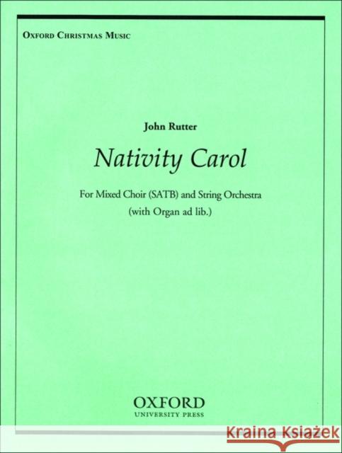 Nativity Carol  9780193856981 Oxford University Press