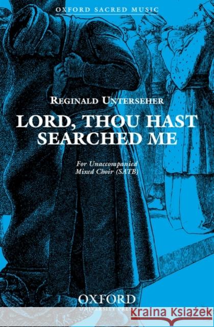 Lord, thou hast searched me  9780193869448 Oxford University Press