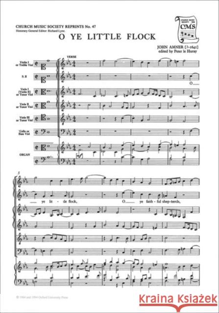 O ye little flock  9780193953093 Oxford University Press