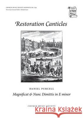 Magnificat & Nunc dimittis in E minor: Vocal score Daniel Purcell Geoffrey Webber  9780193954038 Oxford University Press