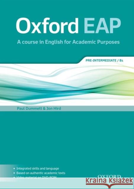 Oxford Eap Pre Intermediate Student Book and DVD ROM Pack Dummett, Paul 9780194002073