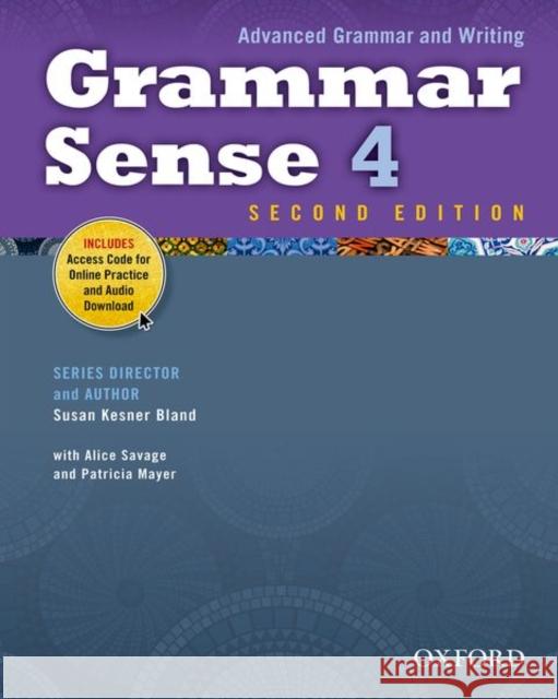 Grammar Sense 4 Student Book with Online Practice Access Code Card Bland, Susan Kesner 9780194489195