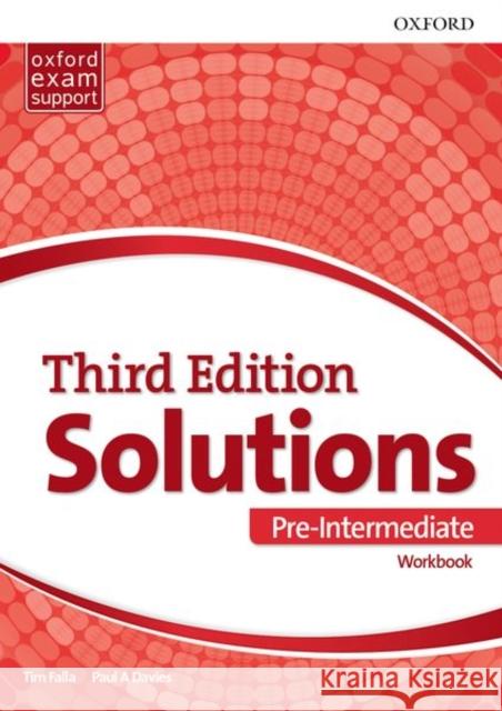 Solutions Pre-Intermediate Work Book Pack Component Tim, Falla 9780194510592