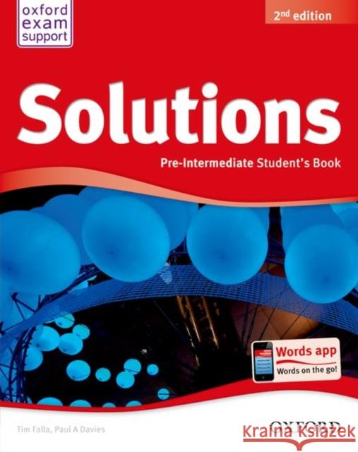 Solutions: Pre-Intermediate: Student's Book  9780194552875 