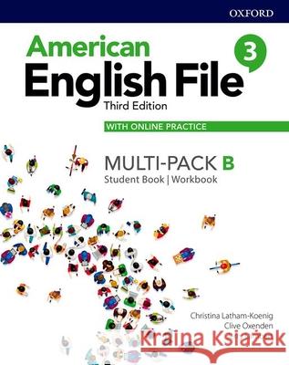 American English File Level 3 Student Book/Workbook Multi-Pack B with Online Practice Oxford University Press 9780194906753