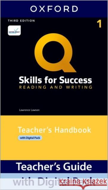 Q3e Reading and Writing 1 Teachers Guide Pack Oxford University Press 9780194999045 Oxford University Press