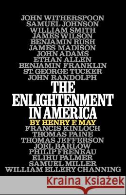 The Enlightenment in America Henry F. May 9780195023671 Oxford University Press
