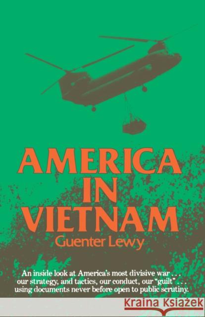 America in Vietnam Guenter Lewy 9780195027327 