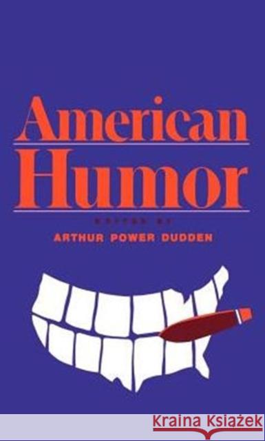 American Humor Arthur Power Dudden 9780195042122 