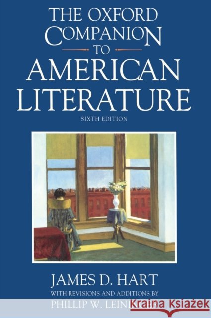 Ox Comp Amer Lit 6e Oc: Ncs C Hart, James D. 9780195065480 Oxford University Press