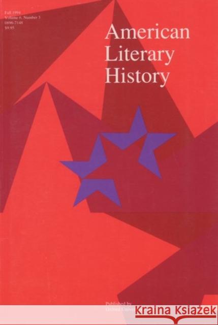 The American Literary History Reader Gordon Hutner 9780195095043 Oxford University Press