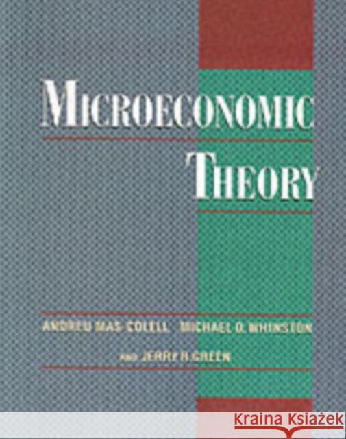 Microeconomic Theory Andreu Whinst Mas-Colell 9780195102680