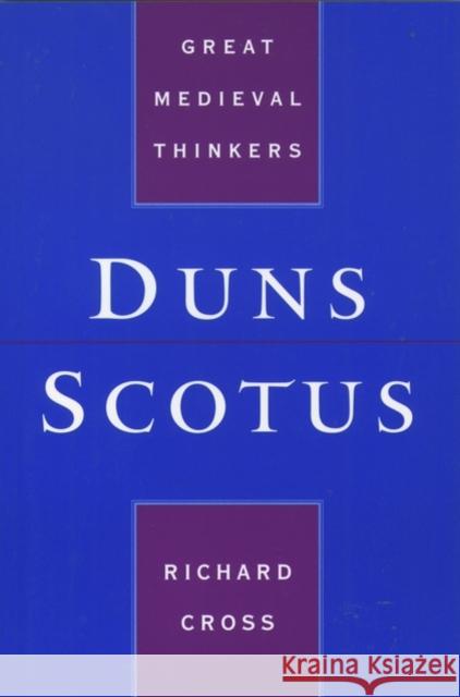 Duns Scotus Richard, Cross 9780195125535