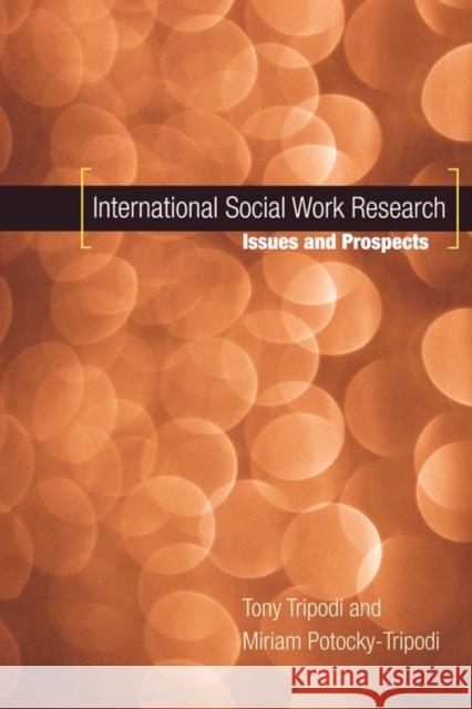 International Social Work Research : Issues and Prospects Tony Tripodi Miriam Potocky-Tripodi 9780195187267 Oxford University Press, USA