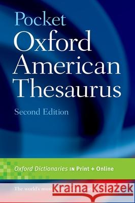 Pocket Oxford American Thesaurus, 2e Oxford University Press 9780195301694 Oxford University Press, USA