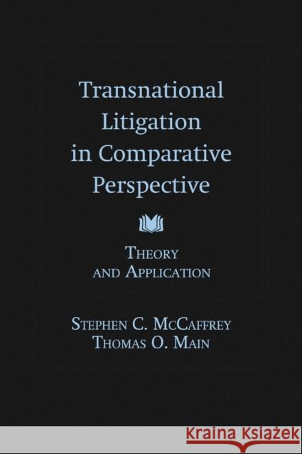 Transnational Litigation in Comparative Perspective McCaffrey 9780195309041 Oxford University Press, USA