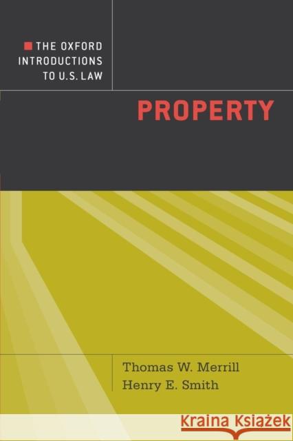 Property Merrill, Thomas W. 9780195314762 Oxford University Press, USA