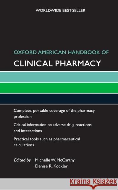 Oxford American Handbook of Clinical Pharmacy Michelle McCarthy Denise R. Kockler 9780195375107 Oxford University Press, USA