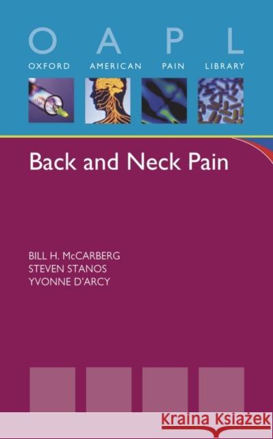 Back and Neck Pain Bill H McCarberg 9780195394573 0