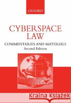 Cyberspace Law: Commentaries and Materials Yee Fen Lim 9780195558616 Oxford University Press, USA