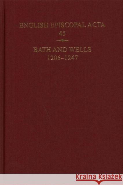 Bath and Wells 1206-1247 B. R. Kemp 9780197266113 Oxford University Press, USA