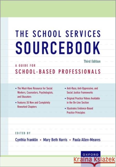 The School Services Sourcebook: A Guide for School-Based Professionals  9780197603413 Oxford University Press, USA