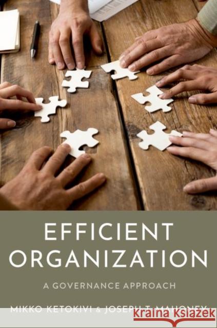 Efficient Organization: A Governance Approach Ketokivi, Mikko 9780197610282 Oxford University Press Inc