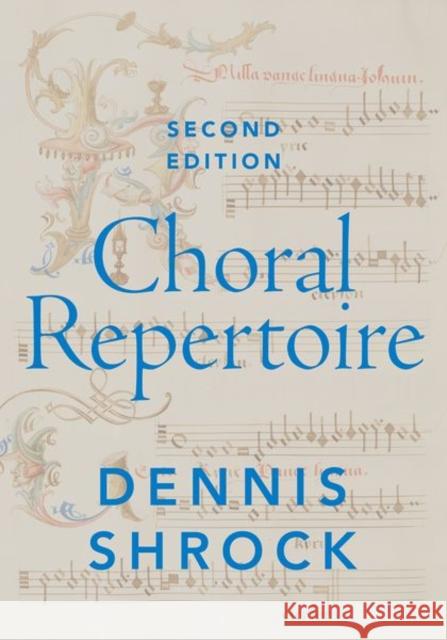 Choral Repertoire 2nd Edition Shrock 9780197622407