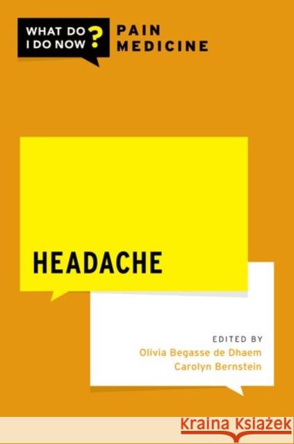 Headache  9780197659441 Oxford University Press Inc