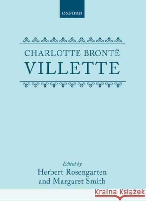 Villette Charlotte Bronte 9780198125976