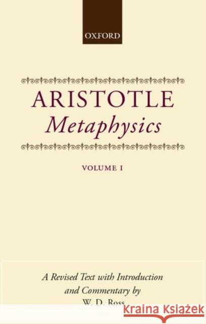 Metaphysics Aristotle 9780198141075