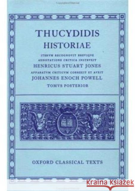 Historiae: Volume II: Books V-VIII Thucydides 9780198145516 Oxford University Press