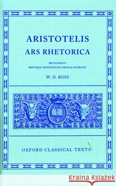 Ars Rhetorica Aristotle 9780198145578