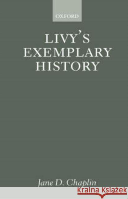 Livy's Exemplary History   9780198152743 0