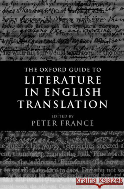 The Oxford Guide to Literature in English Translation  9780198183594 OXFORD UNIVERSITY PRESS