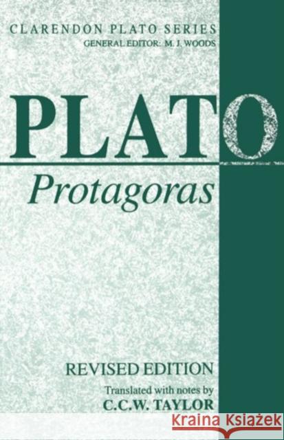 Plato Protagoras Plato 9780198239345 Oxford University Press