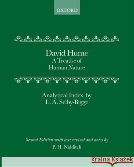 A Treatise of Human Nature Hume, David 9780198245872 Oxford University Press, USA