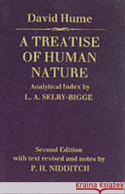 A Treatise of Human Nature Hume, David 9780198245889 Oxford University Press