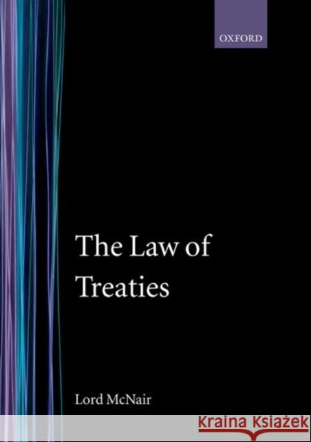 The Law of Treaties  9780198251521 OXFORD UNIVERSITY PRESS