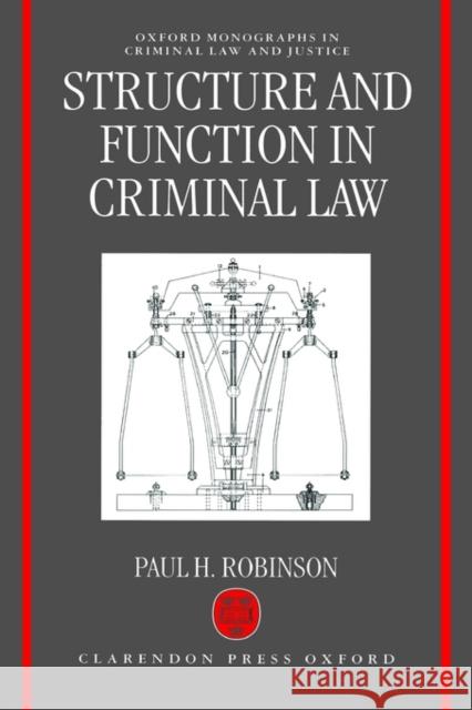 Structure and Function Robinson, Paul H. 9780198258865 Oxford University Press