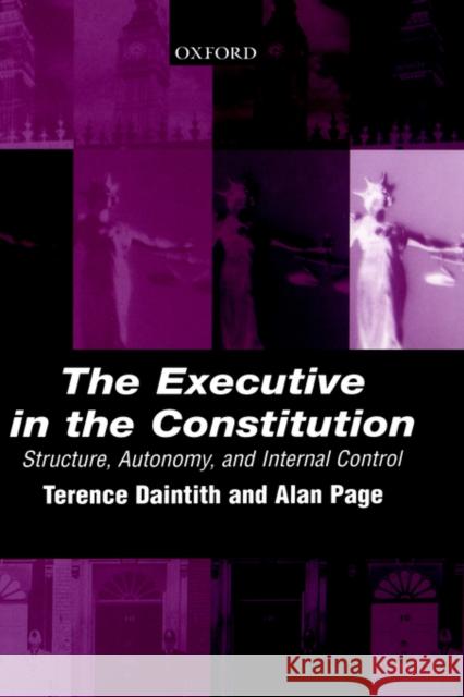 The Executive in the Constitution: Structure, Autonomy, and Internal Control Daintith, Terence 9780198268703 Oxford University Press, USA