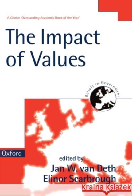 The Impact of Values  9780198294757 OXFORD UNIVERSITY PRESS