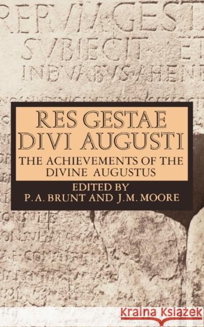 Res Gestae Divi Augusti (the Achievements of the Divine Augustus) Augustus Caesar 9780198317722 Oxford University Press