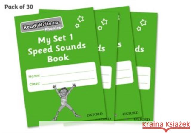 Read Write Inc. Phonics: My Set 1 Speed Sounds Book Pack of 30 Ruth Miskin   9780198378815