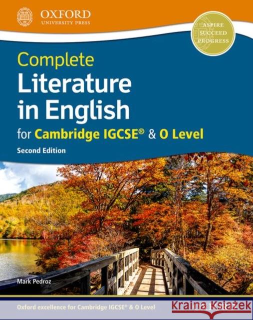 Cie Complete Igcse English Literature 2nd Edition Book: With Website Link Pedroz 9780198425007 Oxford University Press