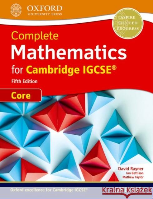 Cie Complete Igcse Core Mathematics 5th Edition Book: With Website Link Rayner 9780198425045