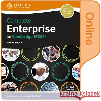 Complete Enterprise for Cambridge IGCSE® Cook, Terry, King, Jane 9780198427841 