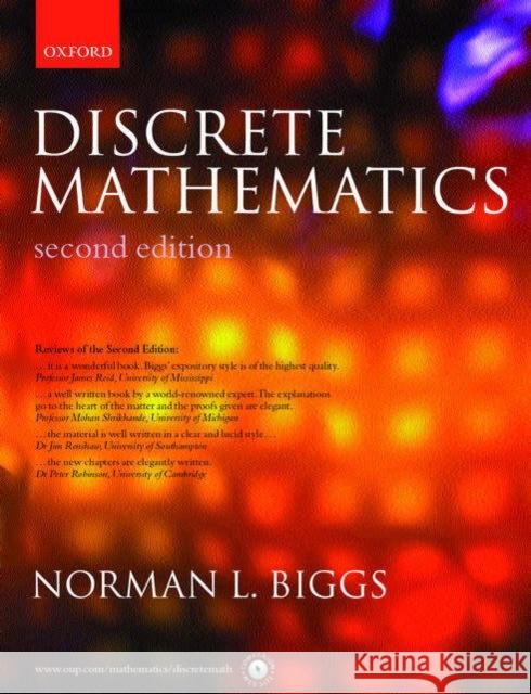 Discrete Mathematics  9780198507185 OXFORD UNIVERSITY PRESS