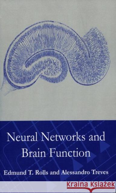 Neural Networks and Brain Function  Rolls 9780198524328 0