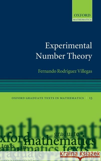 Experimental Number Theory  9780198528227 Oxford University Press, USA